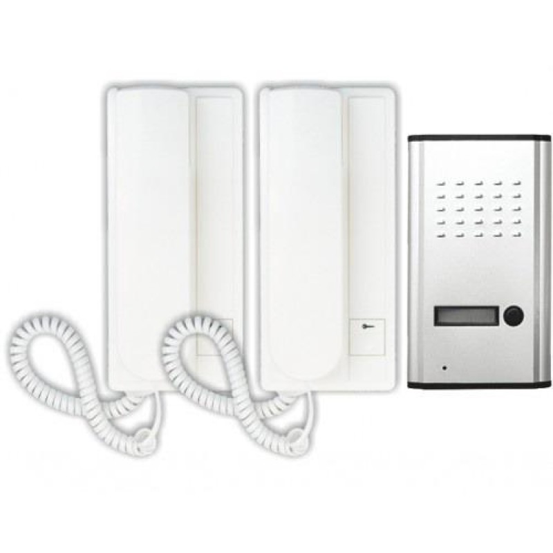 OEM Σετ Θυροτηλέφωνου RL-3208DD με 1 κουδόυνι και 2 τηλέφωνα (4 καλωδίων)